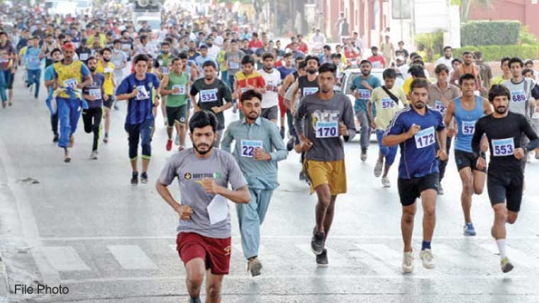 کراچی: 35ویں نیشنل گیمز کی میراتھون کا آغاز مزار قائد سے ہوگیا