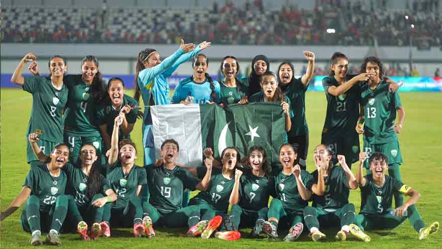 Pakistan women's team makes history with first-ever participation in FIFA Series