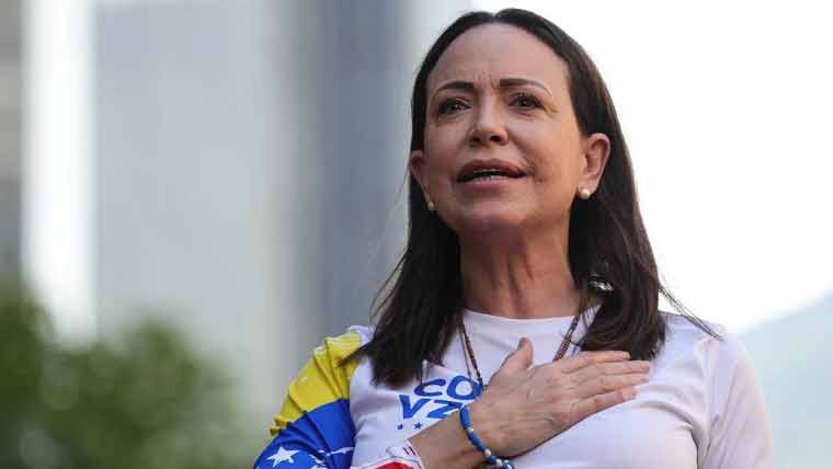 آمریت مخالف جدوجہد پر وینزویلا کی ماریا کورینا کو نوبیل امن انعام مل گیا