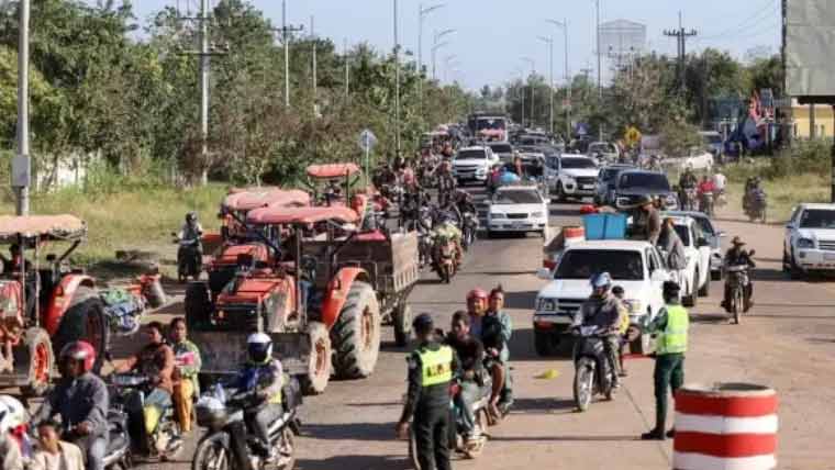 تھائی لینڈ اورکمبوڈیا میں جھڑپیں: 4 لاکھ باشندے نقل مکانی پر مجبور