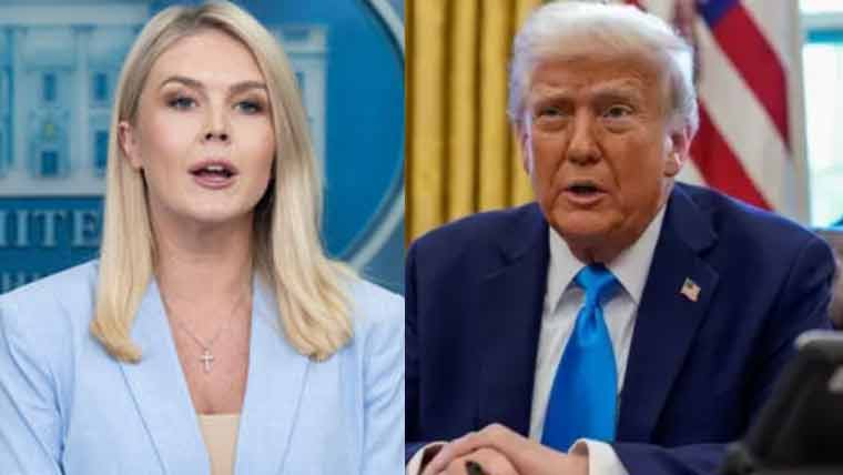 خوبصورت چہرہ، ہونٹ مشین گن جیسے، ٹرمپ نے کیرولائن لیوٹ کی تعریف کے پل باندھ دیئے