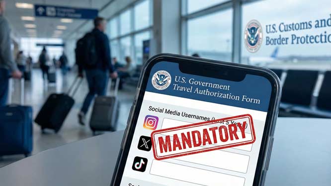 امریکی ویزا کے حصول کیلئے درخواست گزار کی 5 سال کی سوشل میڈیا جانچ لازمی قرار