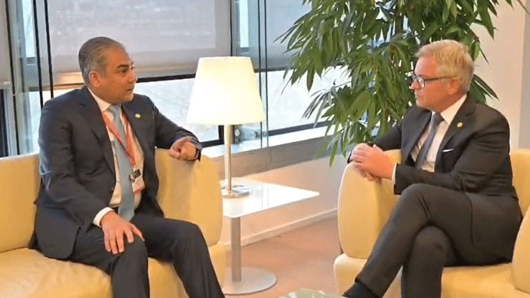 محسن نقوی کی یورپی کمشنرسے ملاقات: غیر قانونی امیگریشن کے خلاف تعاون پر اتفاق