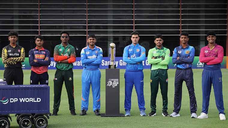 مینز انڈر 19 ایشیا کپ 2025 کی ٹرافی کی رونمائی کردی گئی