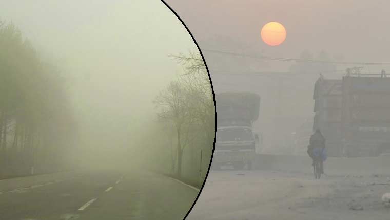 ملک کے کئی شہروں میں فضائی آلودگی برقرار، دھند کی شدت میں بھی اضافہ