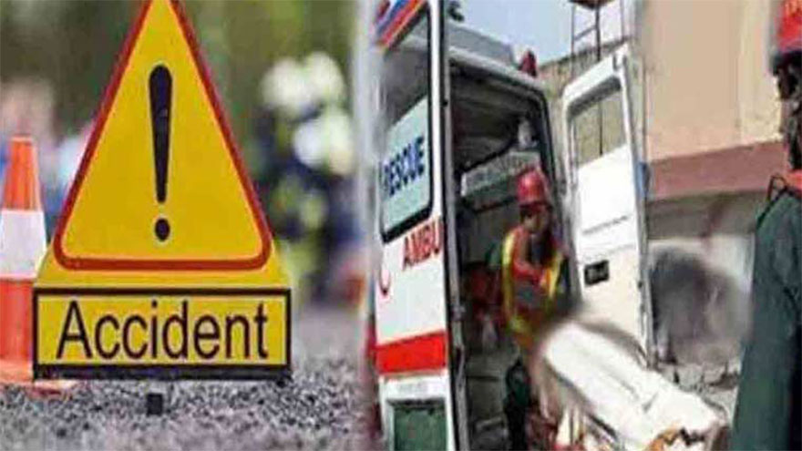 Two killed as van carrying wedding guests collides with bus in Sukheki