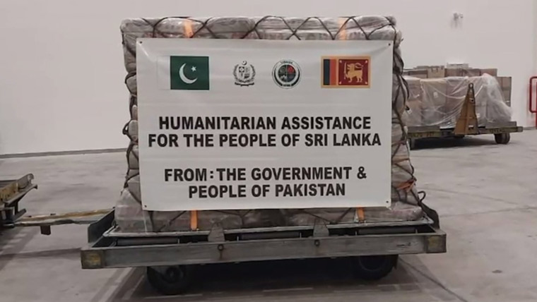 این ڈی ایم اے کی تیسری امدادی کھیپ لنکن سیلاب متاثرین کیلئے کولمبو پہنچ گئی 