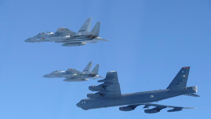 US bombers join Japanese jets in show of force after China-Russia drills, Tokyo says