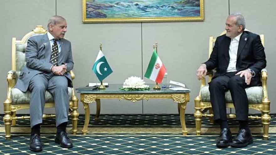 PM Shehbaz, Iranian Pezeshkian agree to boost bilateral cooperation