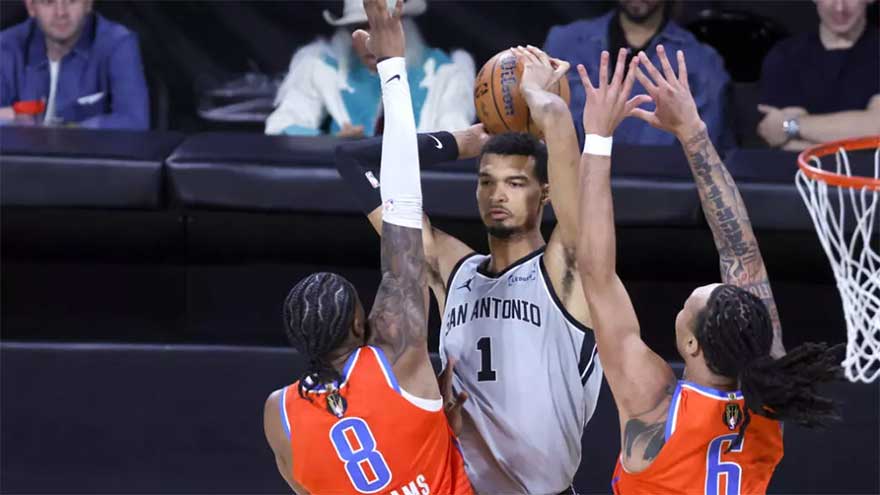 Wembanyama stars as Spurs stun Thunder to reach NBA Cup final