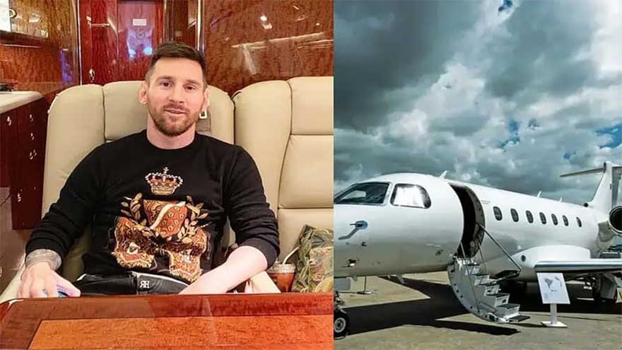 What we know about Messi's private jet that shows his iconic No10 shirt 