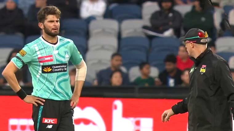 شاہین آفریدی کی بگ بیش لیگ میں مایوس کن پرفارمنس، امپائر نے بولنگ سے روک دیا