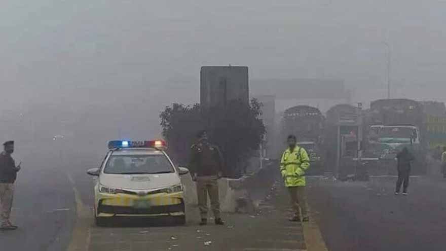 Dense fog forces closure of several motorway sections in Punjab