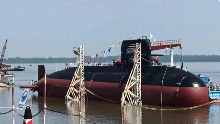 پاک نیوی کی چوتھی آبدوز ’غازی‘ کی چین میں رونمائی