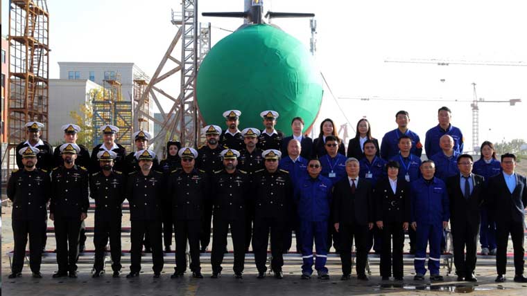 پاک نیوی کی چوتھی آبدوز ’غازی‘ کی چین میں رونمائی