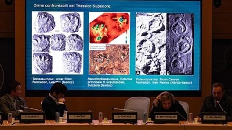 اٹلی کے پہاڑوں میں ہزاروں ڈائنو سارز کے قدموں کے نشانات دریافت