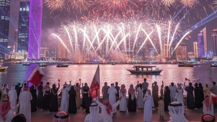 قطر کے قومی دن پر دوحہ میں شاندار فوجی پریڈ کا انعقاد