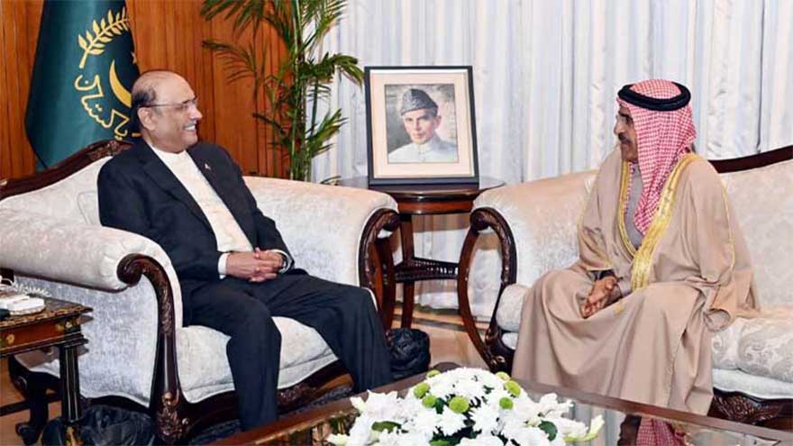Pakistan greatly values its brotherly relations with Bahrain: President