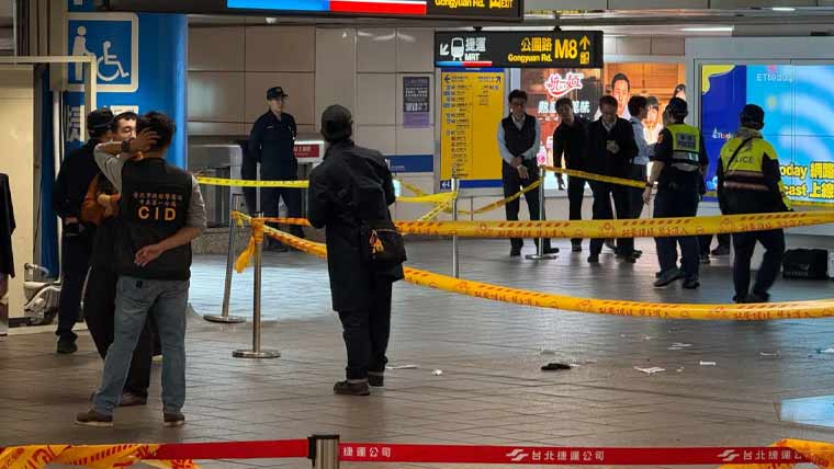 تائیوان: سب وے ٹرین سٹیشن پر حملے میں 3 افراد ہلاک، 5 زخمی