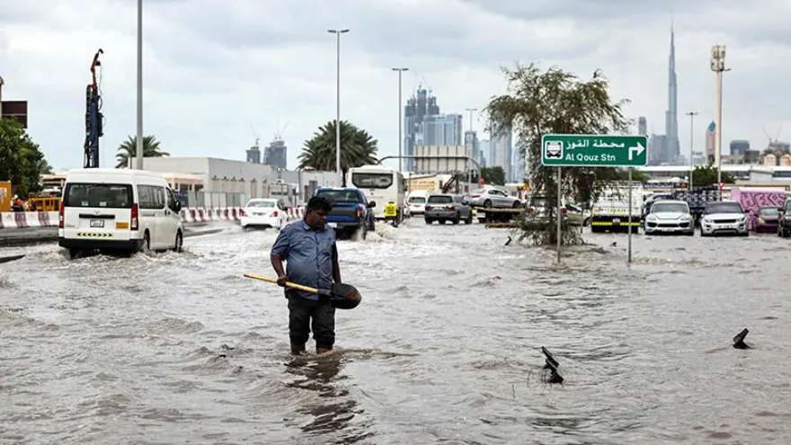 Flights cancelled, roads flooded as rare storm soaks UAE