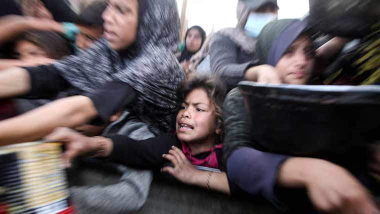 غزہ میں سردیوں کی بارشیں، سیلاب کے باعث بھوک میں اضافہ