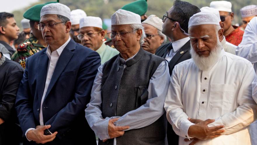 Tens of thousands attend funeral of killed Bangladesh student leader