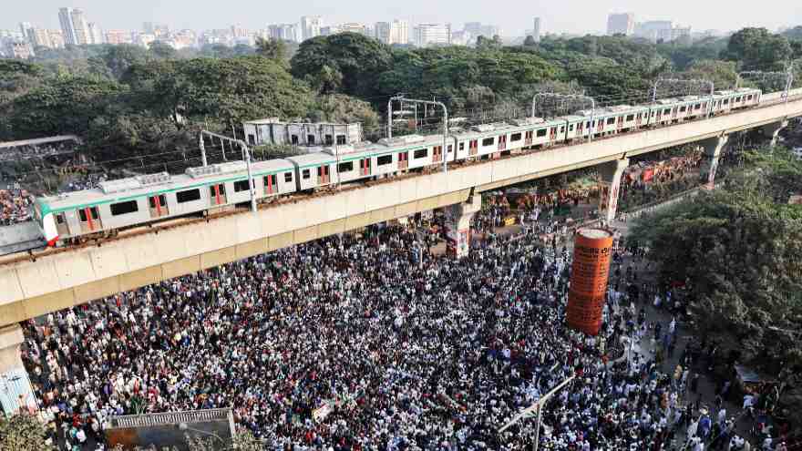 Tens of thousands attend funeral of killed Bangladesh student leader