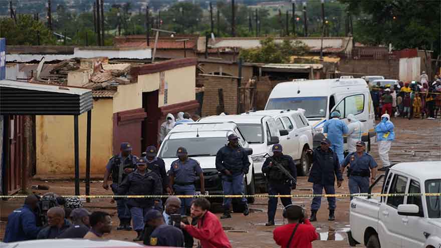 Multiple gunmen open fire at a South African pub, killing 9 and wounding 10