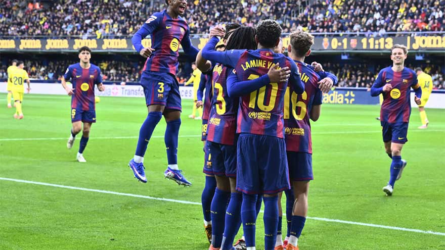 Barca strengthen Liga lead at Villarreal, Atletico go third