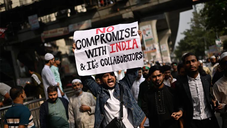 بنگلہ دیش میں بھارتی مداخلت اور قاتلوں کی سرپرستی کے خلاف احتجاج میں شدت 