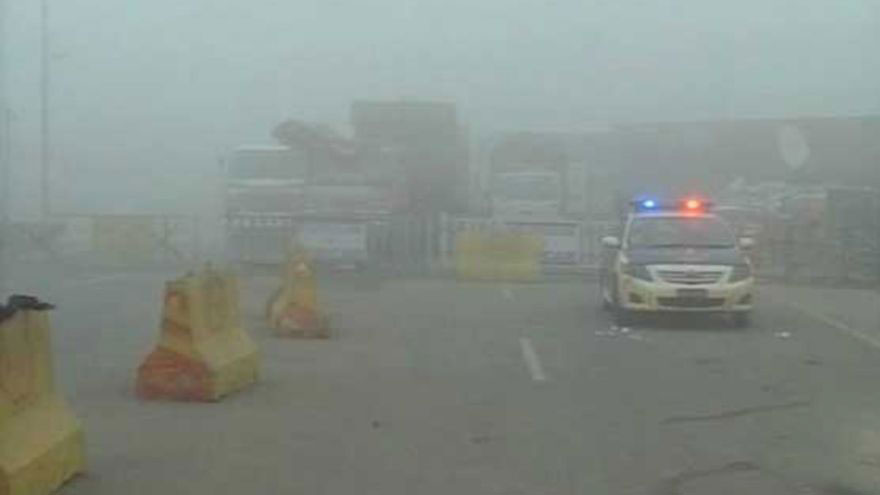 Various sections of motorway closed due to dense fog