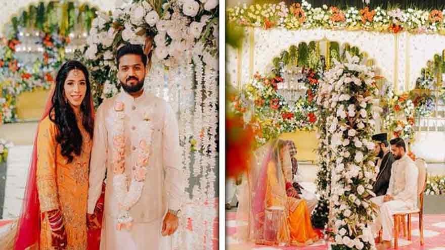 Pakistan cricketer Sidra Nawaz ties the knot with Ghayas Khan
