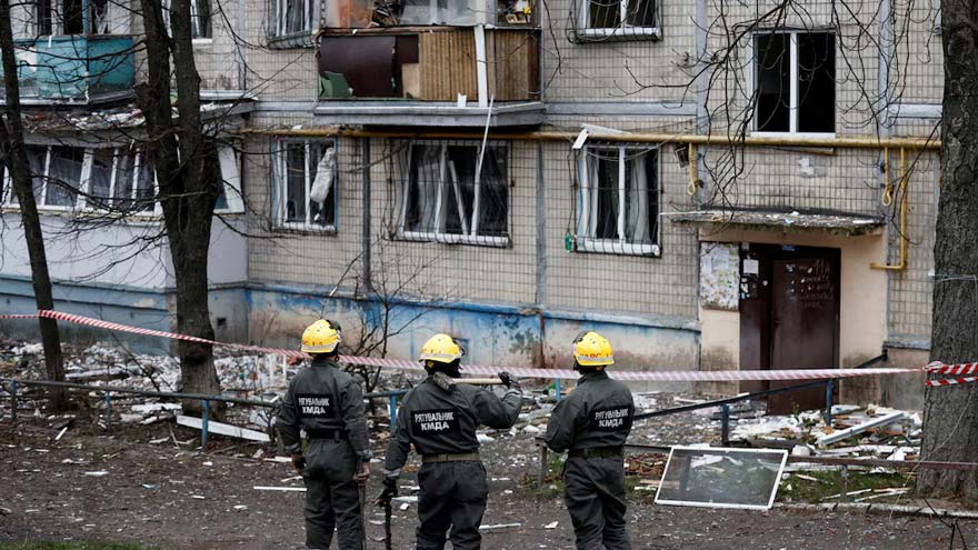 Russian air attack on Ukraine kills three and knocks out power in most regions