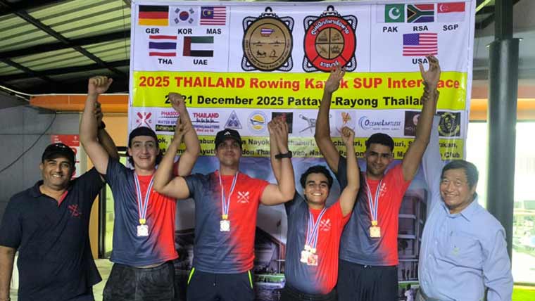 تھانی لینڈ انٹرنیشنل روئنگ ریگاٹا میں پاکستانی روئرز نے 14 گولڈ میڈلز جیت لیے