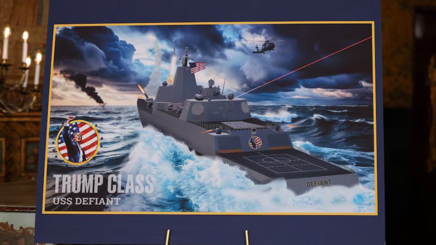Trump unveils plan for 'Trump-class' battleships to boost US sea power