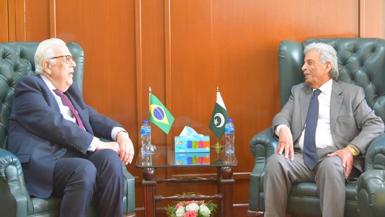 رانا تنویر حسین سے برازیلی سفیر کی ملاقات ، لائیو سٹاک سیکٹر میں تعاون پر اتفاق