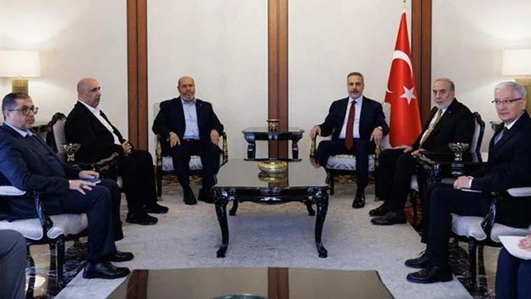 حماس کے وفد کی ترک وزیر خارجہ سے ملاقات، جنگ بندی معاہدے پر تبادلہ خیال