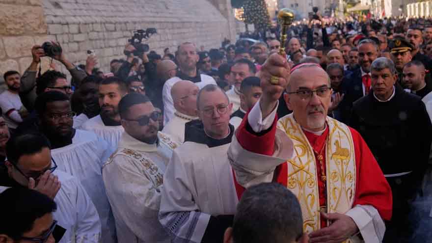 Faithful return to Bethlehem and Pope Leo XIV celebrates his first Christmas Eve Mass at St. Peter's