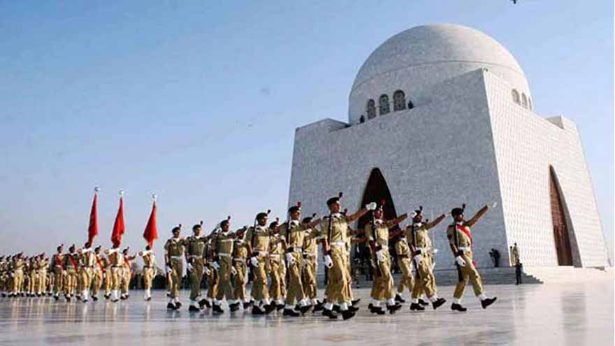 Change of guard ceremony held at Quaid's mausoleum