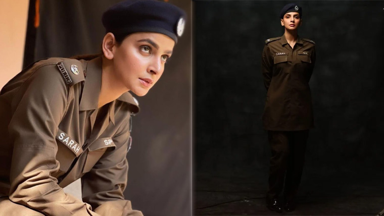 پولیس یونیفارم میں ویڈیو شوٹ: صبا قمر کے خلاف مقدمے کی درخواست