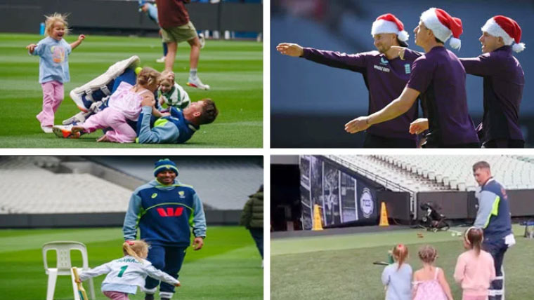 کرسمس ڈے کے رنگ میلبرن کرکٹ گراؤنڈ میں بھی نظر آئے