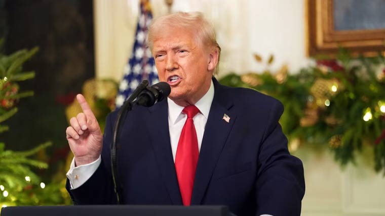 ’امریکا کو تباہ کرنے میں ناکام انتہا پسندوں کو کرسمس مبارک‘ ٹرمپ کا مخالفین پر وار