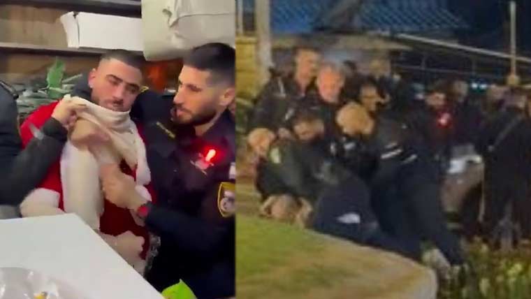 اسرائیلی پولیس کا کرسمس منانے والوں پر تشدد، کئی افراد گرفتار