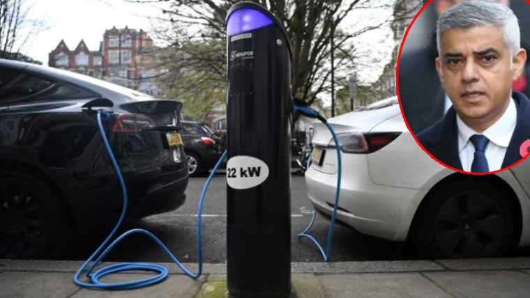 میئر لندن صادق خان نے الیکٹرک گاڑیوں کیلئے ٹریفک فیس میں مکمل رعایت ختم کردی