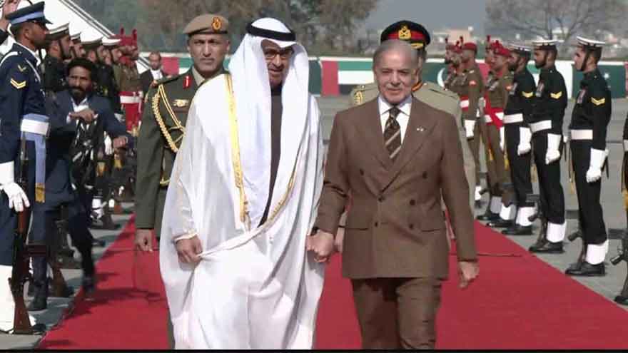 Pakistan rolls out the red carpet for UAE president on his first visit 