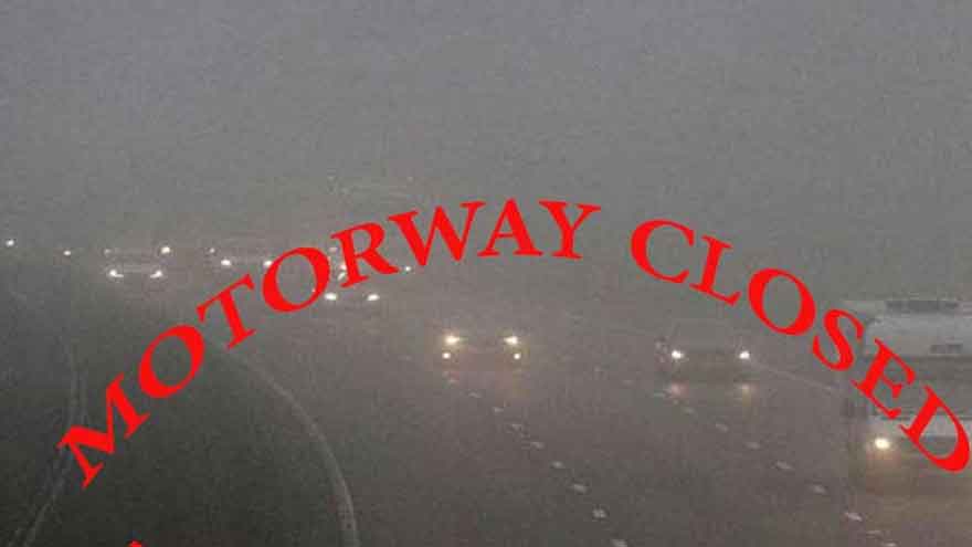 LahoreSialkot motorway M-11 closed due to dense fog