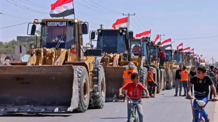 مصر نے غزہ کے لئے مزید 5900 ٹن امدادی سامان روانہ کر دیا