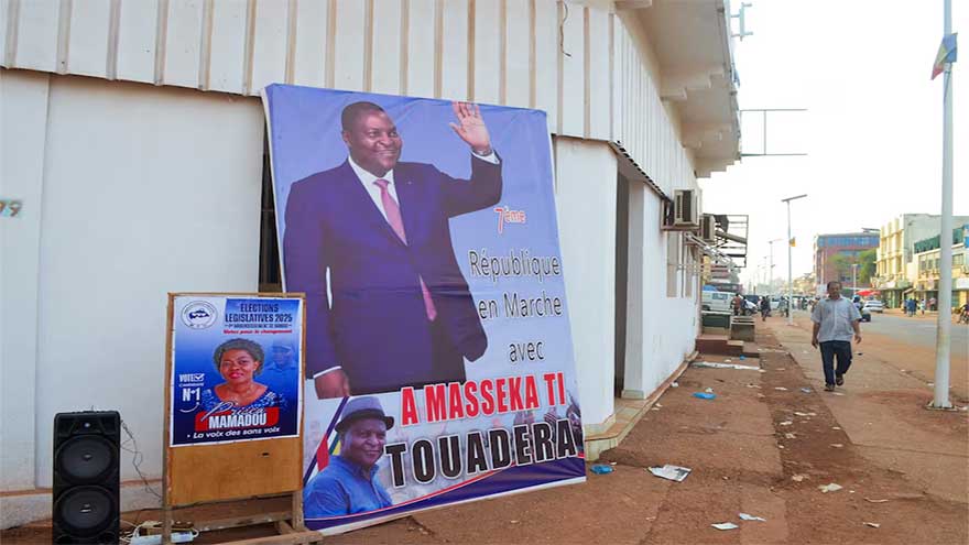 Central African Republic votes, Russia ally Touadera seeks third term