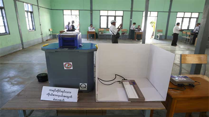 Tepid early turnout in Myanmar election as junta touts stability