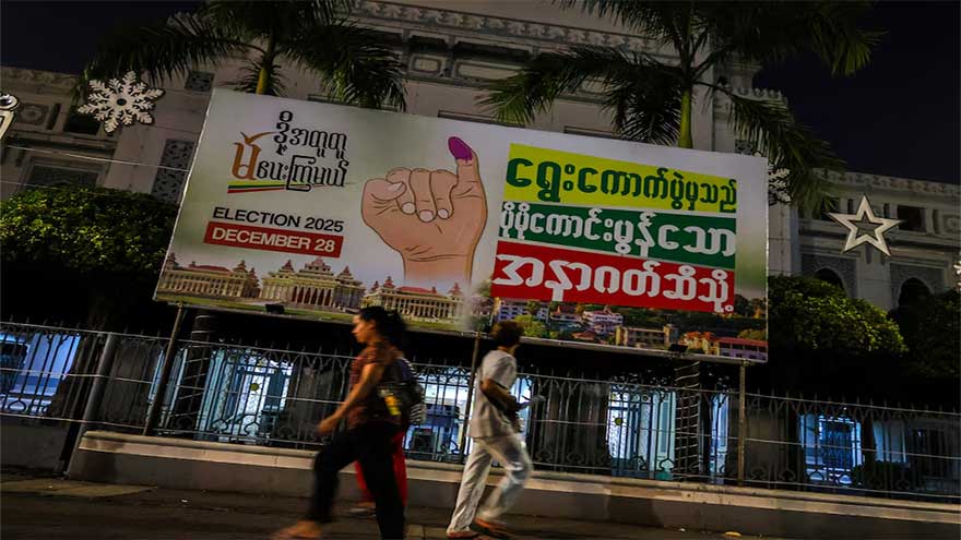 Tepid early turnout in Myanmar election as junta touts stability